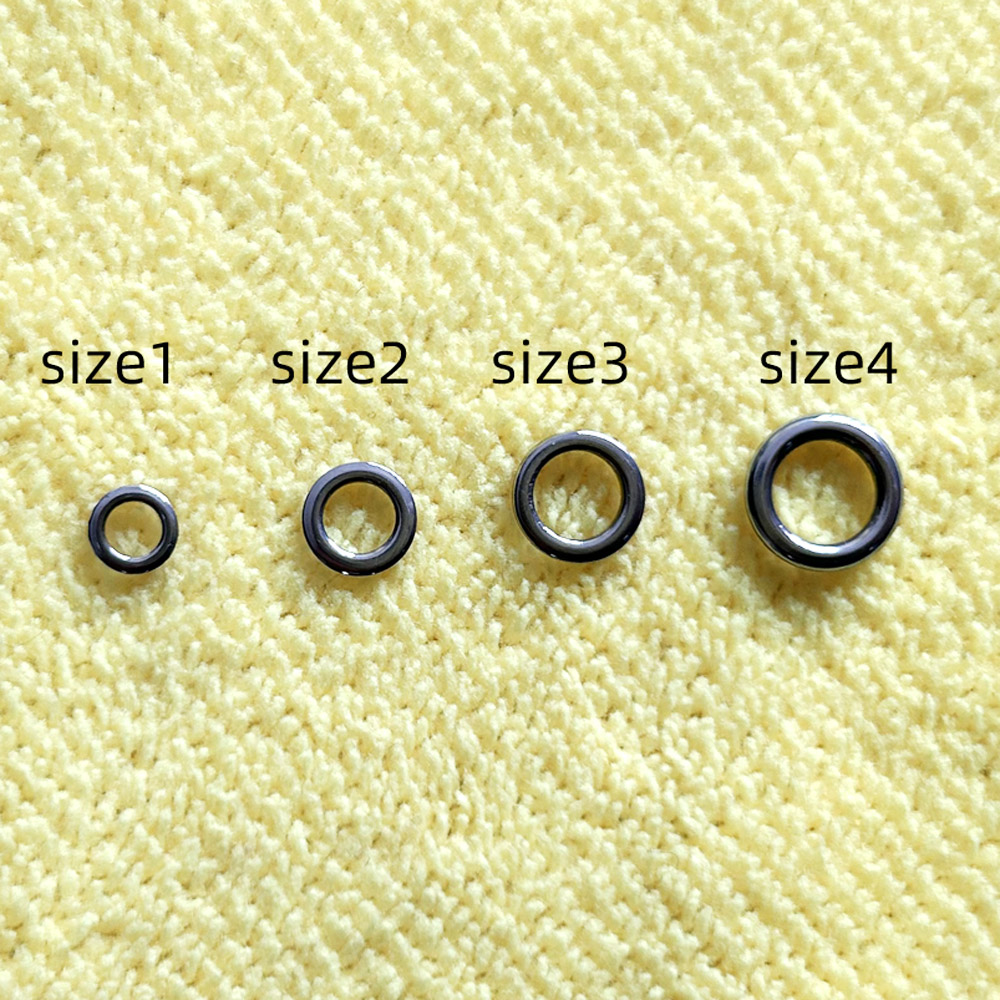 Fishing Equipment Cheap - DNDYUJU 50pcs ตกปลาแหวนตกปลา Lure Connectors สแตนเลสสตีลอุปกรณ์ตกปลาแหวน