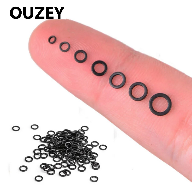 Fishing Equipment Cheap - OUZEY 100 ชิ้นปลาคาร์พตกปลารอบ Connector Rig แหวนสแตนเลสสตีลเปลี่ยน