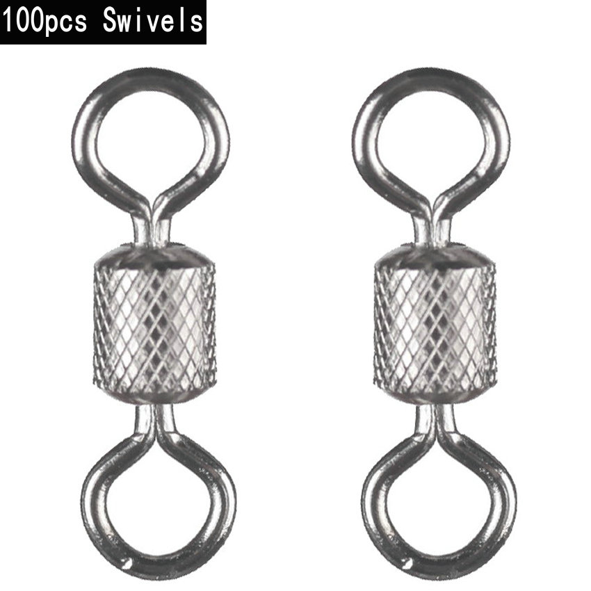 Fishing Equipment Cheap - 100PCS ตกปลาหมุนหมุนตัวเชื่อมต่อ Snap Solid Snap Rolling