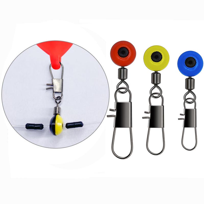 Fishing Equipment Cheap - 50ชิ้น/ล็อตตกปลาลอย Bobber หยุดช่องว่างถั่วเชื่อมต่อทะเลตกปลาน้ำเค็ม Tackle อุปกรณ์พลาสติกโลหะอุปกรณ์เสริม