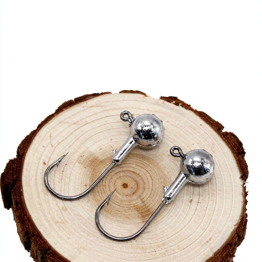 Fishing Equipment Essentials - ตะขอจิ๊กกิ้งคมกริบ อุปกรณ์ตกปลาสำหรับเหยื่อพลาสติกนิ่ม อุปกรณ์ปลายสายที่จำเป็น หัวจิ๊กแบบธรรมชาติไม่ลงสี