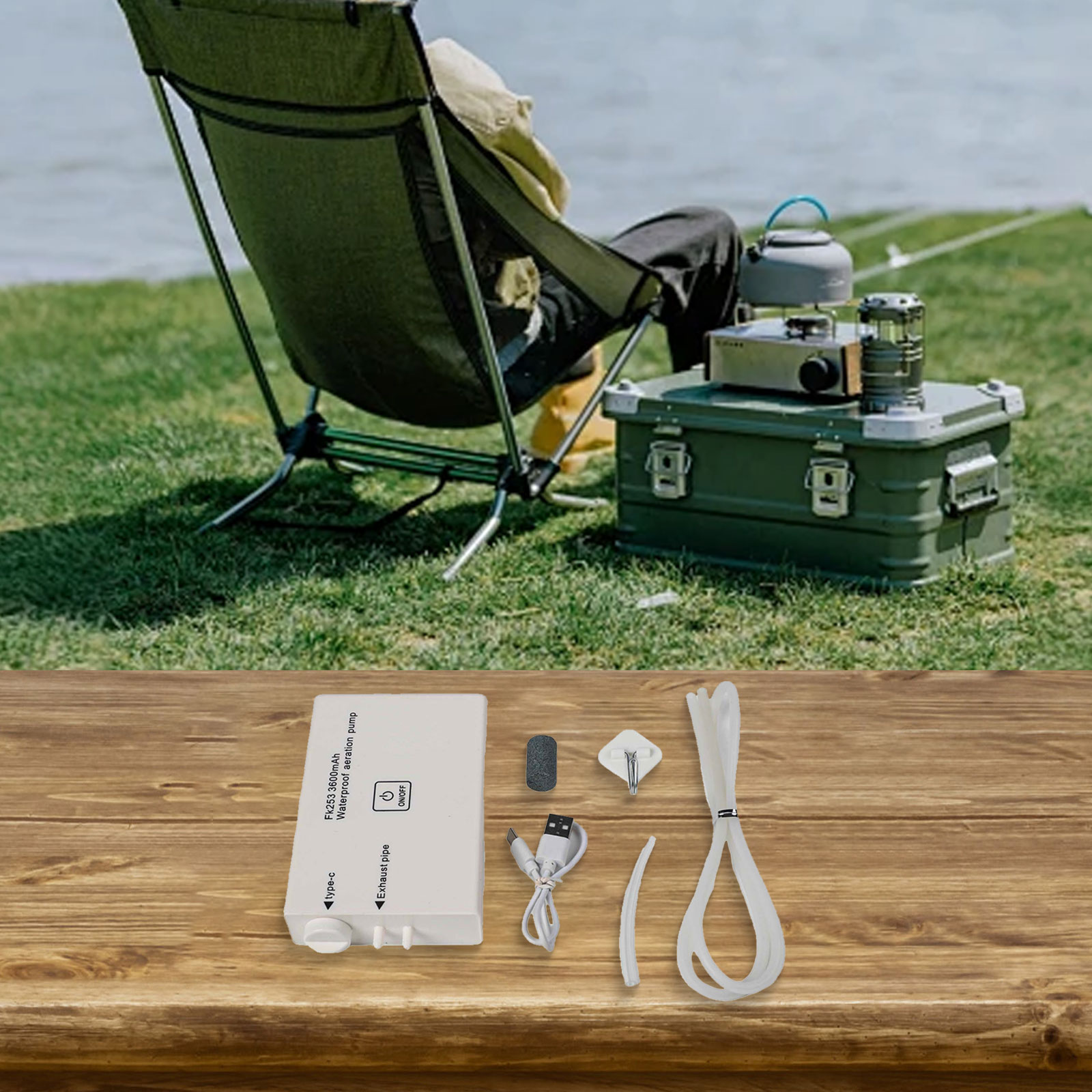 ปั๊มออกซิเจน 14*6*2.2 ซม. ปั๊ม - Fishing Equipment Brands บทวิจารณ์และราคา