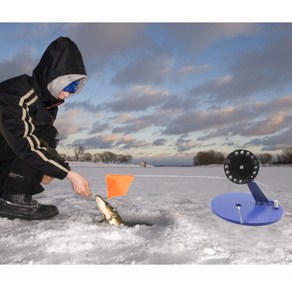 แท่นตกปลาน้ำแข็งอัตโนมัติ 1 ชิ - Ice Fishing Tip Up บทวิจารณ์และราคา