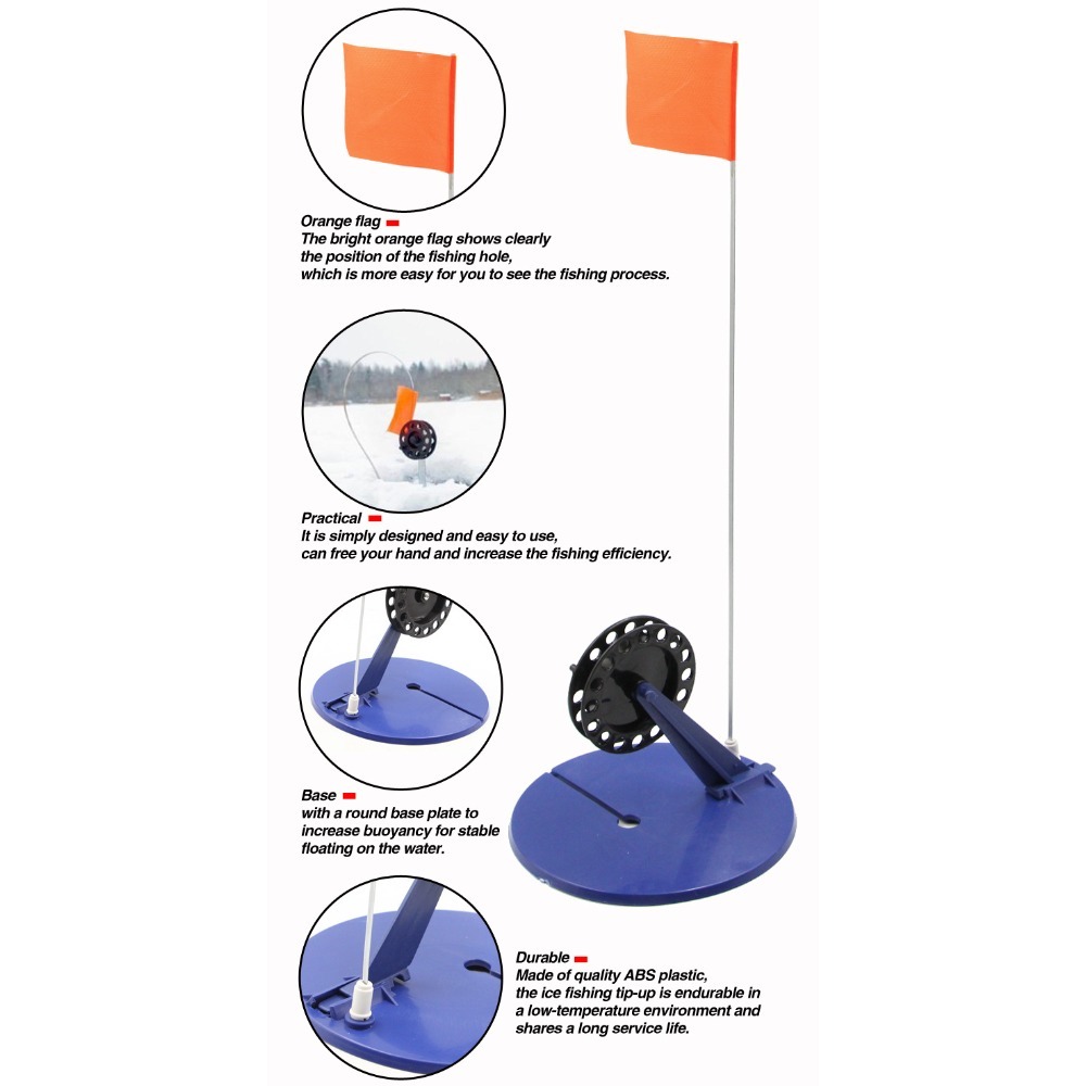 แท่นตกปลาน้ำแข็งอัตโนมัติ 1 ชิ - Ice Fishing Tip Up บทวิจารณ์และราคา