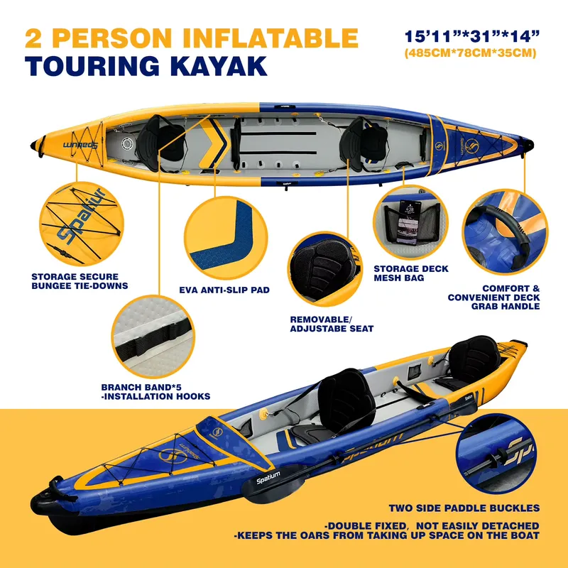 เรือคายัคเป่าลมสำหรับ 1-2 คน ย - Fishing Equipment Brands บทวิจารณ์และราคา